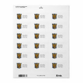 Friuli-Wappen - Adressetikett (Vorne)