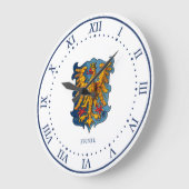 Friuli-Wappen Große Wanduhr (Winkel)
