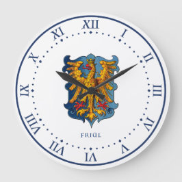 Friuli-Wappen Große Wanduhr