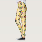 Frivolly Yellow Beige Finger Paint Pattern Leggings (Links)