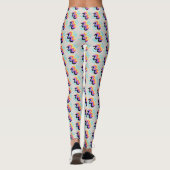 Frivolous Timberwolf White Finger Paint Pattern Leggings (Rückseite)