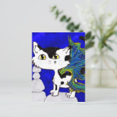 Frixie Socken, Cat Fairy Postkarte (Stehend Vorderseite)