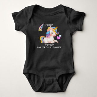 Friyay Fun and Laughter Baby Bodysuit T - Shirt