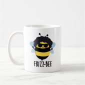 Frizz-Bee Funny Afro Bee Pun Kaffeetasse (Links)