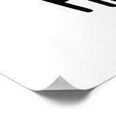 Frizz-Bee Funny Afro Bee Pun Poster (Ecke)