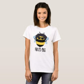 Frizz-Bee Funny Afro Bee Pun T-Shirt (Vorne ganz)