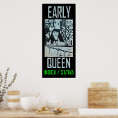 FRLY QUEEN INDICA SATIVA POSTER (Küche)