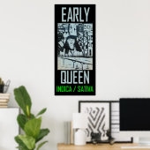 FRLY QUEEN INDICA SATIVA POSTER (Heimbüro)
