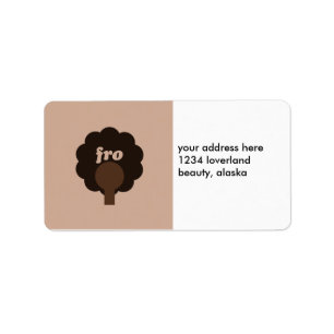 "Fro Sho Adressaufkleber