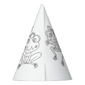 Frob Birthday Party - Farbe Ihr eigenes Party Hat Partyhütchen (Rückseite)