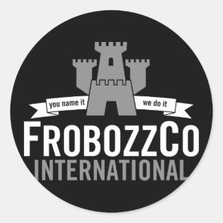 frobozzco+zork+logo runder aufkleber