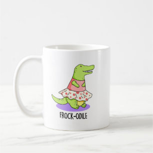 Frockodile Funny Crocodile Pun Kaffeetasse