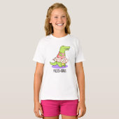Frockodile Funny Crocodile Pun T-Shirt (Vorne ganz)
