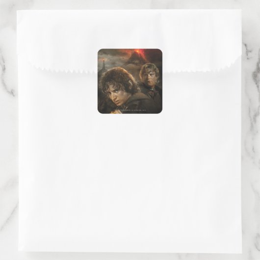 FRODO™ and Samwise Quadratischer Aufkleber (Tasche)