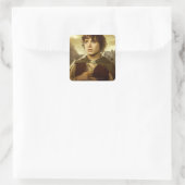FRODO™ Golden Quadratischer Aufkleber (Tasche)