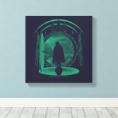 FRODO™ Leaving THE SHIRE™ Silhouette Leinwanddruck (Insitu (Holzboden))