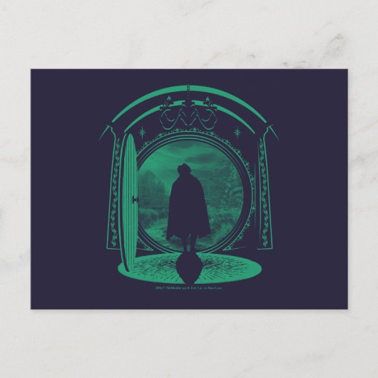 FRODO™ Leaving THE SHIRE™ Silhouette Postkarte (Vorderseite)