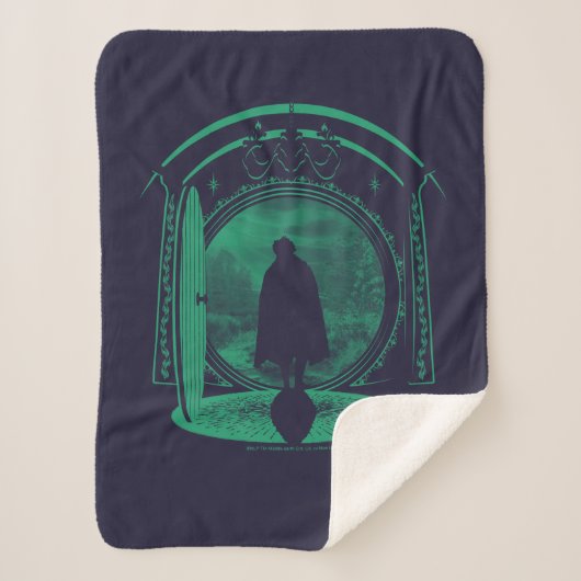 FRODO™ Leaving THE SHIRE™ Silhouette Sherpadecke (Vorderseite)