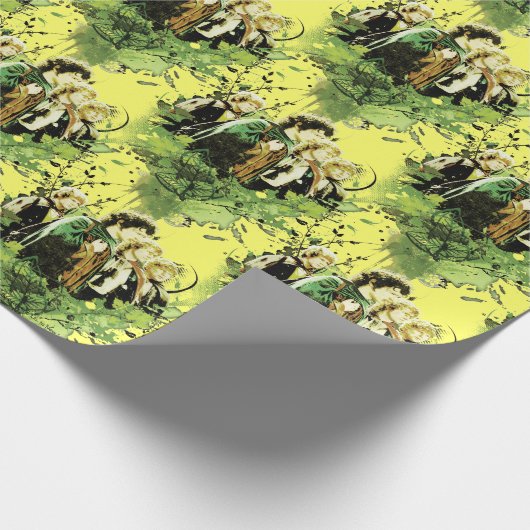 FRODO™ mit Hobbits Vector Collage Geschenkpapier (Ecke)