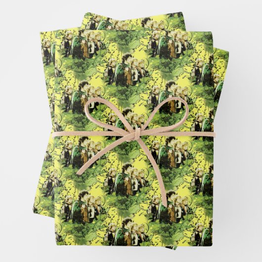 FRODO™ mit Hobbits Vector Collage Geschenkpapier Set (Beispiel)