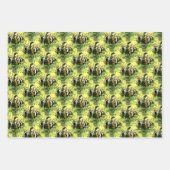 FRODO™ mit Hobbits Vector Collage Geschenkpapier Set (Vorderseite)