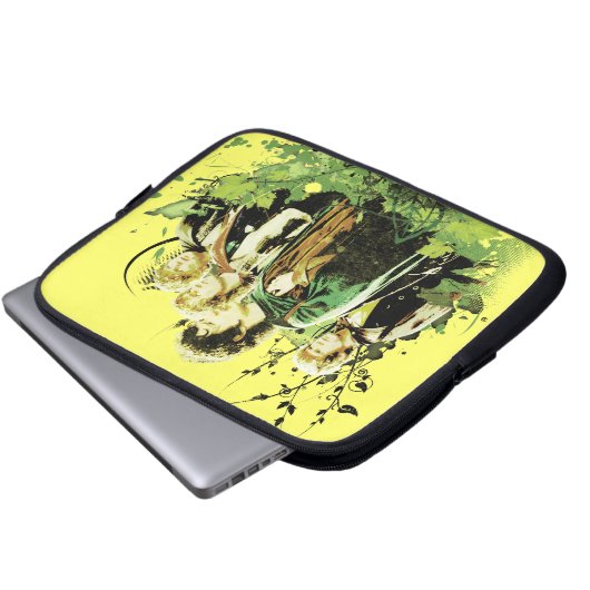 FRODO™ mit Hobbits Vector Collage Laptopschutzhülle (Vorne Knopf)