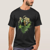 FRODO™ mit Hobbits Vector Collage T-Shirt (Vorderseite)