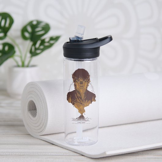 FRODO™ MOUNT DOOM™ Tengwar-Inschrift Grafik Trinkflasche (Yoga)