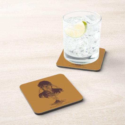 FRODO™ MOUNT DOOM™ Tengwar Inscription Graphic Getränkeuntersetzer (Rechte Seite)