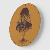 FRODO™ MOUNT DOOM™ Tengwar Inscription Graphic Große Wanduhr (Winkel)