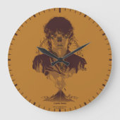FRODO™ MOUNT DOOM™ Tengwar Inscription Graphic Große Wanduhr (Vorderseite)