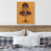 FRODO™ MOUNT DOOM™ Tengwar Inscription Graphic Leinwanddruck (Insitu (Schlafzimmer))