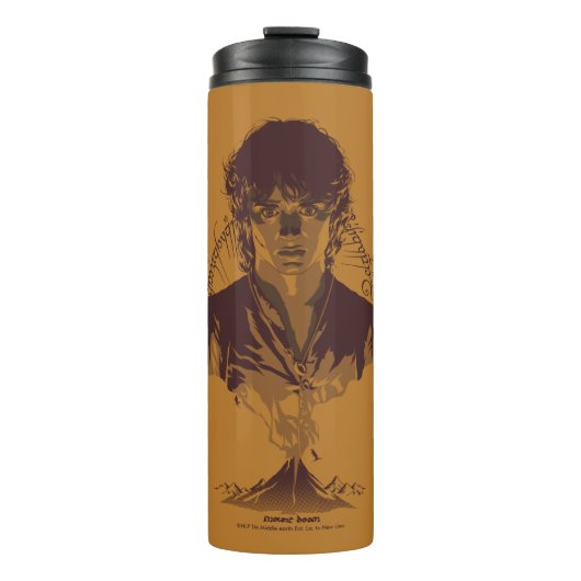 FRODO™ MOUNT DOOM™ Tengwar Inscription Graphic Thermosbecher (Vorderseite)