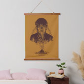 FRODO™ MOUNT DOOM™ Tengwar Inscription Graphic Wandteppich Mit Holzrahmen (Schlafzimmer)