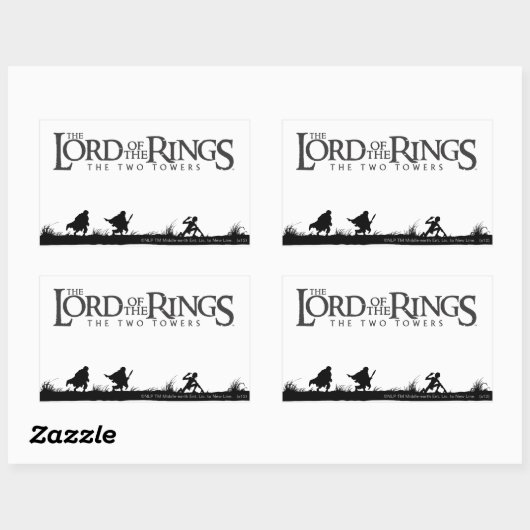 FRODO™, Sam, and GOLLUM™ Rechteckiger Aufkleber (Blatt)