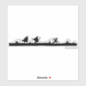 FRODO™, Sam und GOLLUM™ Aufkleber (Blatt)