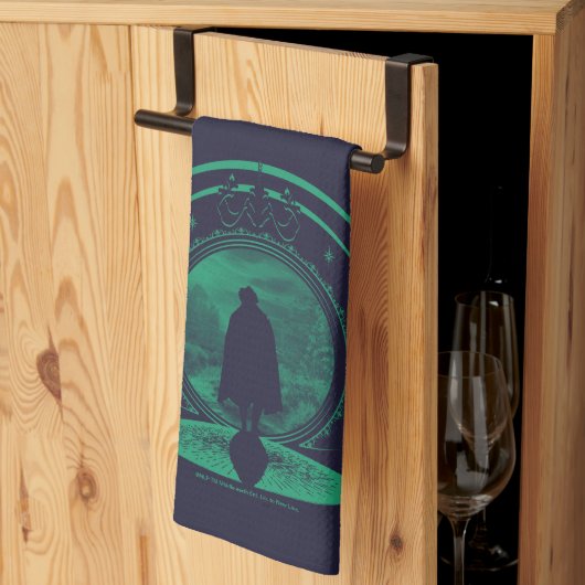 FRODO™ Verlässt die GEMEINDE™ Silhouette Geschirrtuch (Drittel gefaltet)