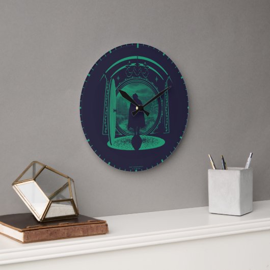 FRODO™ Verlässt die GEMEINDE™ Silhouette Große Wanduhr (Büro)
