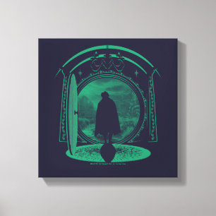 FRODO™ Verlässt die GEMEINDE™ Silhouette Leinwanddruck
