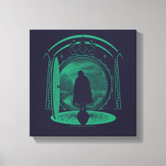 FRODO™ Verlässt die GEMEINDE™ Silhouette Leinwanddruck (Vorderseite)