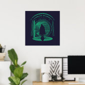 FRODO™ Verlässt die GEMEINDE™ Silhouette Poster (Heimbüro)