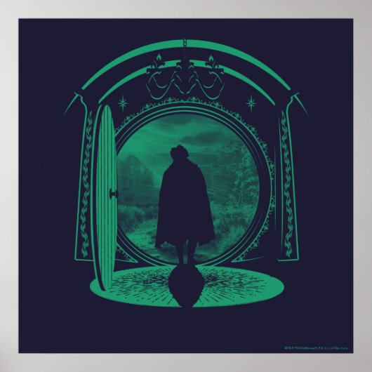 FRODO™ Verlässt die GEMEINDE™ Silhouette Poster (Vorne)