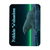 Froehliche Weihnachten - EisEdge Polar Bear Magnet (Vertikal)