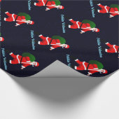 Froehliche Weihnachten - Santa Claus Geschenkpapier (Ecke)