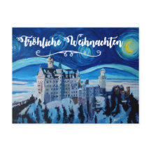 Froehliche Weihnachten Winter Märchenschloss