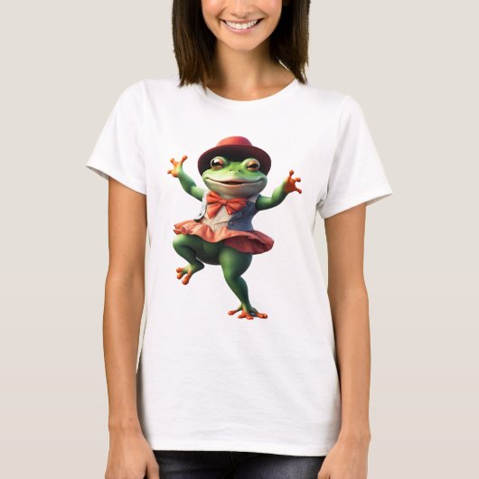 Frog 11 Lehrer, Tanz, Frosch, Toad, Ai generiert T-Shirt (Vorderseite)