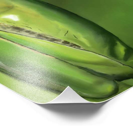 Frog-1 Ölgemälde Fotodruck (Ecke)