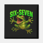Frog 67 Meme Six Seven Funny Gen Alpha  Magnet (Vorne)