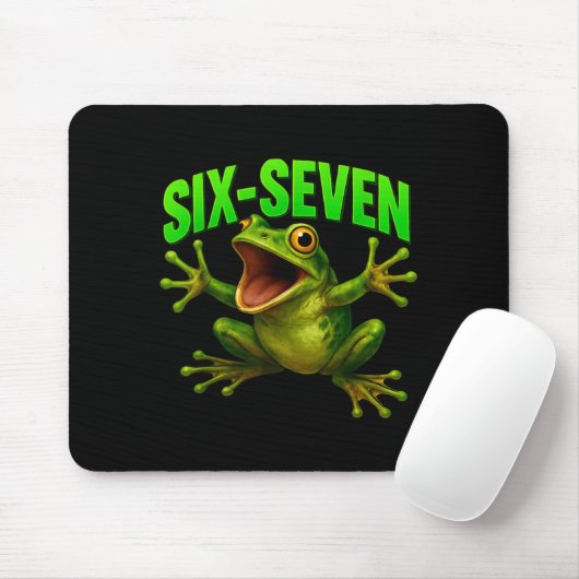 Frog 67 Meme Six Seven Funny Gen Alpha Mousepad (Mit Mouse)