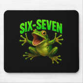 Frog 67 Meme Six Seven Funny Gen Alpha Mousepad (Vorne)